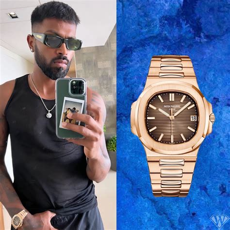 patek philippe nautilus hardik pandya|patek philippe watch.